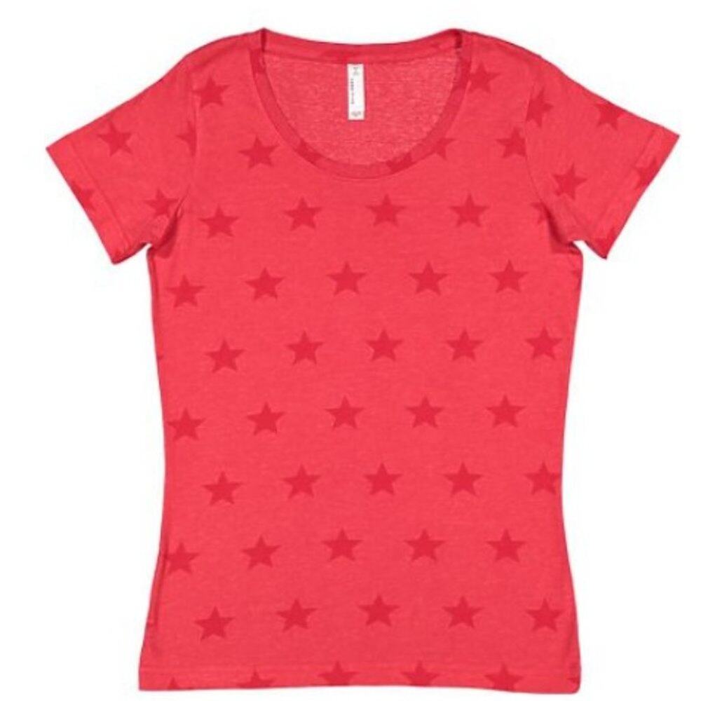 Code Five Ladies Red Star Tee Size Small